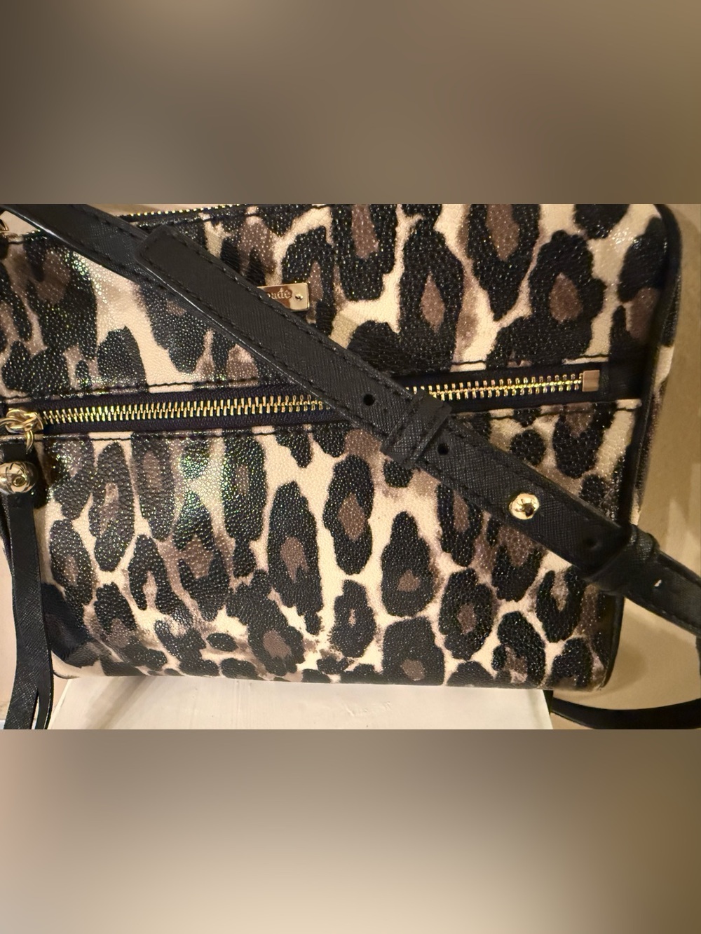 Kate Spade Shore Street Margareta / Tinie Leopard Crossbody Bag EUC - Picture 16 of 16